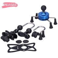 [PEASEE] Mobile Phone Holder, 4 inches to 6.5 inches 13 Accessories Bike Mount, Mounting System Univ