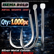 WHOLESALE 1,000 PIECES ISEMA BOLD MICRO JIGGINGHOOK GARONG HOOK NOT KATYUSHA/DAICHI WHITE NICKLE JIG