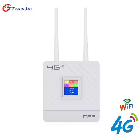 TIANJIE 4G Sim Card Router 150Mbps CPE903 Wifi Modem LTE CPE WAN/LAN Port Mobile Hotspot with 2 5dBi