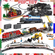 MOC 60098 Heavy-Haul Train Steam  Building Blocks Locomotive Children High-speed Passenger Track Boy