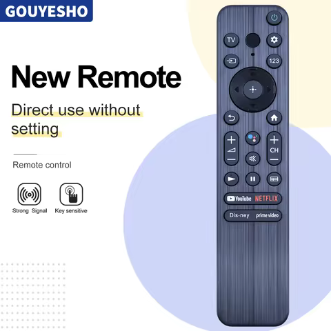 New RMF-TX800U Voice Remote Control For Sony Bravia Smart TV X80K X90K W830K A80K X95K X85K Series T