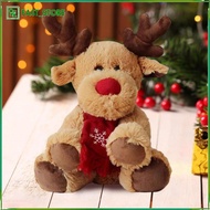 [Wishshopelxn] Christmas Elk Toy Reindeer Stuffed Animal Elk Stuffed Toy for Living Room Sofa Bedroo