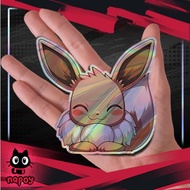 Large Pokemon Eevee Anime Game Movie Hologram Sticker Pokemon Sticker