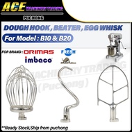 ORIMAS FRESH OKAZAWA GOLDEN BULL BAKER BERJAYA Mixer Attachment Part Egg Whisk Beater Hook Bowl B10-