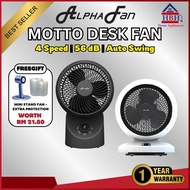 【ALPHA Motto DT60/DT360】Desk Fan / Kipas Meja / Adjustable Angle / Silent Operation / Office Use / Q