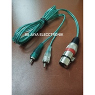 XLR female to dual rca cable 1.5 meters