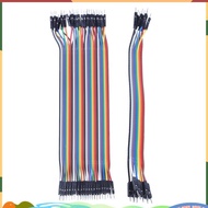40Pcs 20Cm 2.54Mm Male To Male Breadboard Jumper Wire Cable for