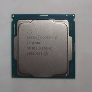 英特爾 Intel Core i7-8700 LGA 1151 CPU處理器