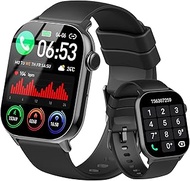Smart Watch(Answer/Make Call), 1.96" HD Smartwatch for Men Women, 2025 New Fitness Watch with 100+ S