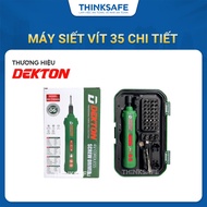 Dekton CV0401 4V 35-piece screwdriver (wall electric detector, flashlight) - THINKSAFE