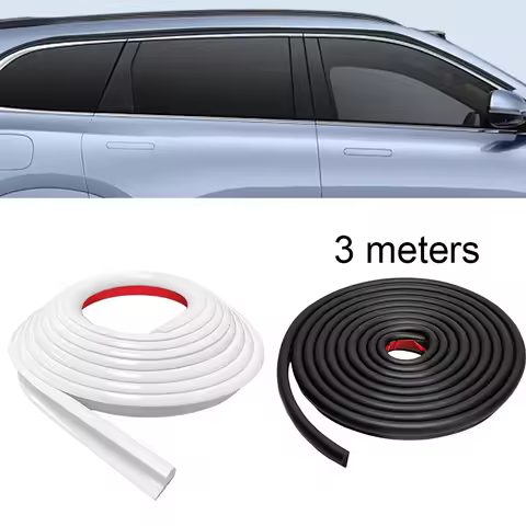 3/6M Camper Van Gutter Rain Guard Drip Stop 1/2" Height Drip Rail PVC Rain Strip Roof J Shape Rain G