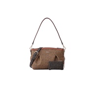 FION Monogram PVC Leather Duotone Hobo Bag