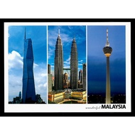 Malaysia Postcard - Kuala Lumpur Merdeka 118, Twin Towers, KL Tower