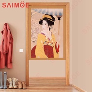 Japanese Style Ukiyo-E Door Curtain With Half Curtain Kitchen Partition Bedroom Bathroom Decoration Set Shielding Cloth Hanging