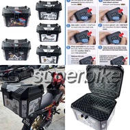 Top Box motorcycle 45L TOP BOX BELAKANG MOTOR TANKER waterproof Aluminum Double lock 後備箱 TOP BOX 45L