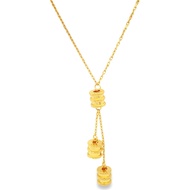 Top Cash Jewellery 916 Gold Triple Barrel Necklace