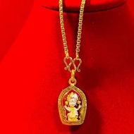Goddess Lakshmi Necklace Comes With A Pendant Of 3 Kings Has Been Blessed.