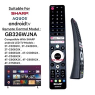 SHARP Android TV Remote Control GB326WJNA – Without Voice Function