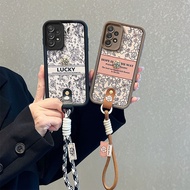 Casing Samsung A33 5G Casing with a Bracelet Flower Pattern Casing Cute Soft Phone Casing BB-HDMD