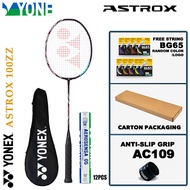 Yonex ASTROX 100ZZ Kurenai Racquet badminton racket + glue handle + matching bag racquet feathers