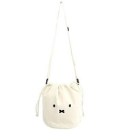 日本 Miffy 斜背包 米菲 斜背包 Miffy 側背水桶包 Miffy 斜孭水桶袋（自然色）平行進口
