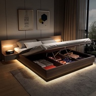 {SG Sales} Tatami Bed HDB Storage Bed Solid Wooden Drawers Bed Frame Tatami Storage Bed Queen King B