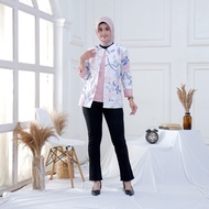 KATUN KEMEJA Arina Batik - Women's Long Sleeve Top - Bolero Batik Shirt - Full Cotton Material