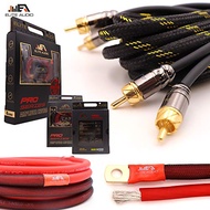 Elite Audio EA-PROK4 Pro Amplifier Wiring Kit - 4000W Max Power, Oxygen Free Copper Cables, Brass AN