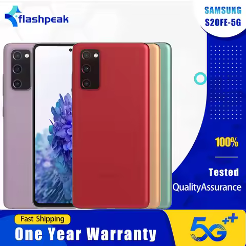 Original Samsung Galaxy S20FE G781V 5G Mobile Phone 6.5'' 6GB RAM 128GB ROM 12MP+8MP+32MP Snapdragon