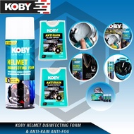 Koby Disinfecting Foam Helmet Spray 450ml Anti Rain Clean Anti Fog Treatment 20ml Protects set