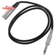 XLR 3 Pin Plug to 6.35mm 1/4 inch Male Mono Jack Plug Cable 1Meter(approx3.3 feet)