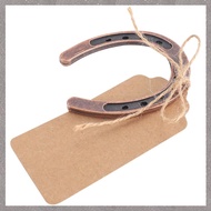 (RHEP) 10Pcs Good Lucky Horseshoe Wedding Favors with Kraft Tags Rustic Horseshoe Gifts for Vintage