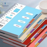 CSQUARE A5 SIZE 120 SHEETS SUBJECT PLANNER NOTEBOOK WITH 4 DIVIDERS PP MATERIALS & COIL RING 31225-1