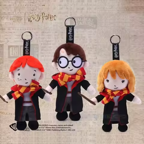 Official Harry Potter 17cm Academy Plush Backpack Ornament - Adorable Wizard Robe Design for Movie E