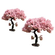 [xdnblun] Cherry Tree Model Architecture Scene Craftsmanship Miniature DIY Crafts