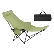 Folding Camping Chair Reclining Camp Chair Lounge Chair recliner for Pool Traveling