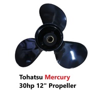 Mercury 30hp Tohatsu 30hp 12" 2 stroke Aluminum Outboard Propeller