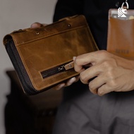 Tas Kulit Handbag-Tas Tangan Pria Original Kulit Asli Premium Reven