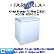 FARFALLA - 212L CHEST FREEZER/CHILLER, FCF-212W