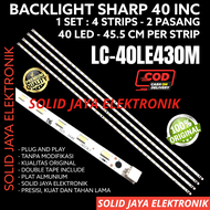 BACKLIGHT TV LED SHARP 40 INC LC 40LE430 M 40LE430M LC-40LE430 LC-40LE430M 40LE LAMPU BL SMD LC40LE4