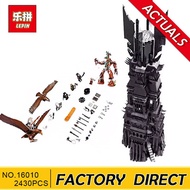 Lepin 16010 2430Pcs Lord of the Rings The Tower of Orthanc Model Building Kits Blocks Bricks Toys Gi