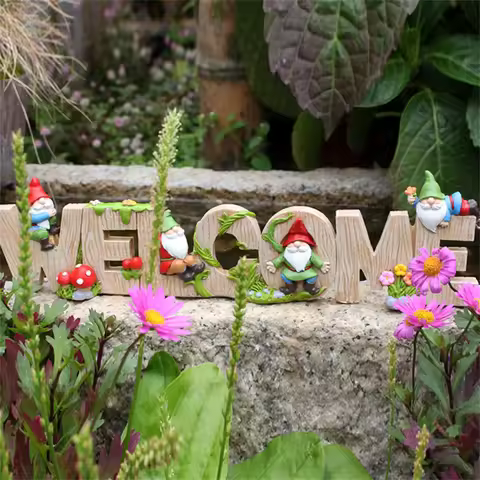 1 Welcome Brand Resin Craft, Welcome Brand Dwarf Home Decoration Brand, Christmas Welcome Brand, Cou