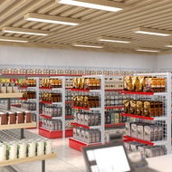 Convenience Store Goods Rack Display Rack Supermarket Grocery Store Back Net Beverage Goods Rack Sto