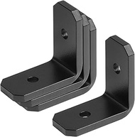 4 PCS 2" x 1" Heavy Duty Black Rafter Clips Brackets, Steel Corner Brace for Wooden Battens Timber B