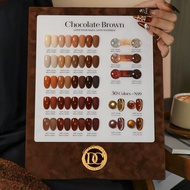 เซ็ทสีเจล 30สี  N99 โทนน้ำตาล เซต HEMA &TPO FREE ยาทาเล็บเจล แถมชาร์ต Danny Coll Chocolate -wenails