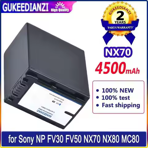 High Compatibility Video Camera Battery For Sony NP FV30 FV50 FV60 FV70, Pxw Z90 X70 Nex-VG30E Hxr N