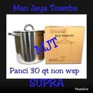 30QT STOCK POT SUPRA / STAINLESS STEEL POT SUPRA 30 LITER