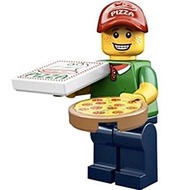 LEGO 71007 Minifigures Series 12 (Pizza Delivery Man 簿餅速遞員) #11 連底板說明書及包裝袋(全新開袋確認)