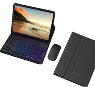 เคสคีย์บอร์ด MD สำหรับ Lenovo แท็บ M11 11นิ้ว (TB330FU/TB330XU) 2024ด้วยเมาส์สายรุ้ง Backlit แม่เหล็