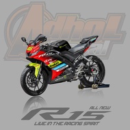Decal Stiker R15 V3 Full Body Stiker Decal R15 V3 motip Pertamina Enduro VR 46 Racing Team Livery Mo